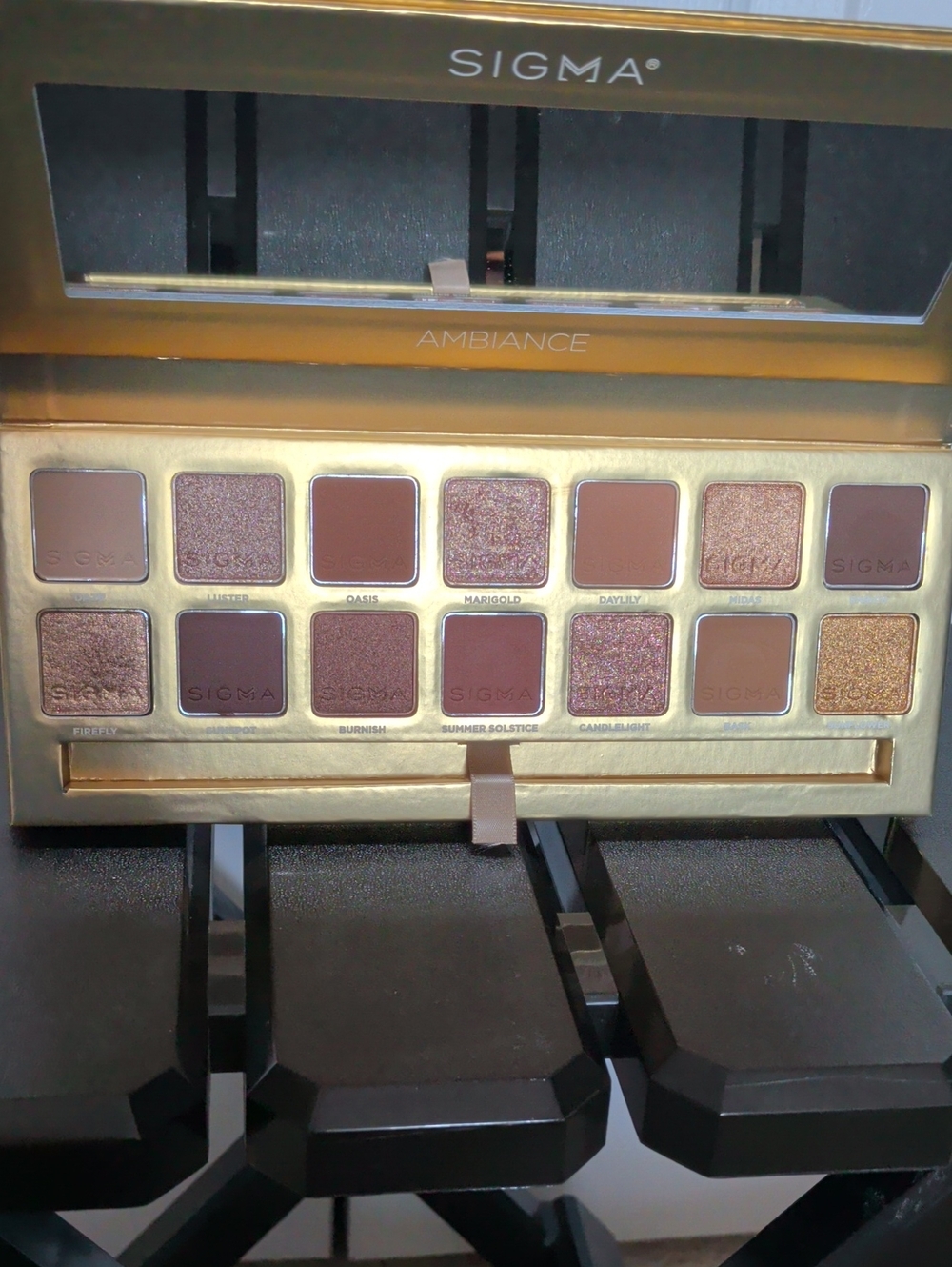 Sigma Ambiance Eyeshadow Palette – Warm Rose & Gold Shades